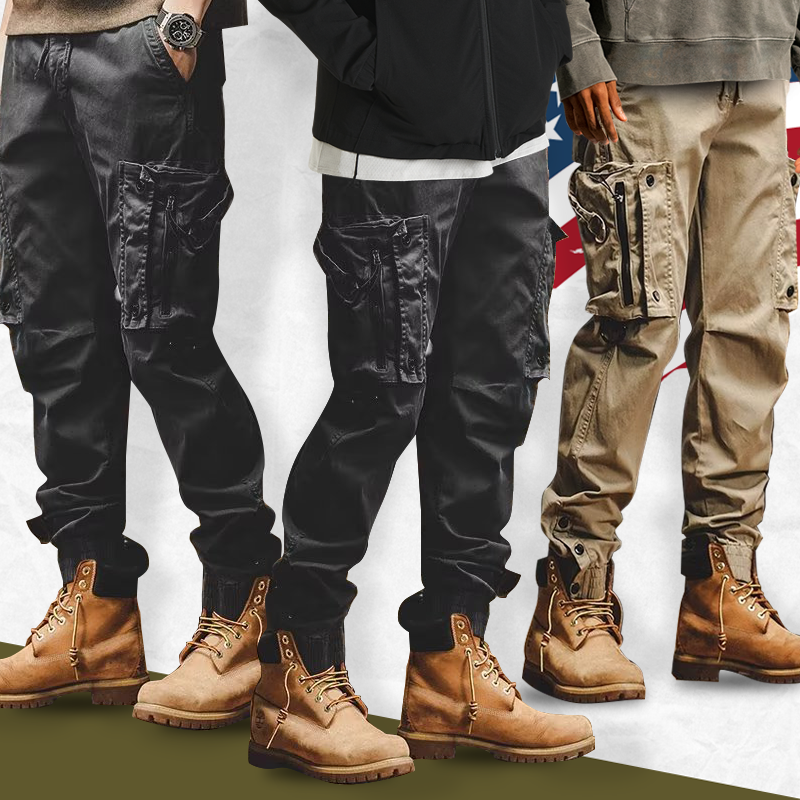 Hugo Flexible Comfortable Spacious Pocket Design Men Cargo Pants