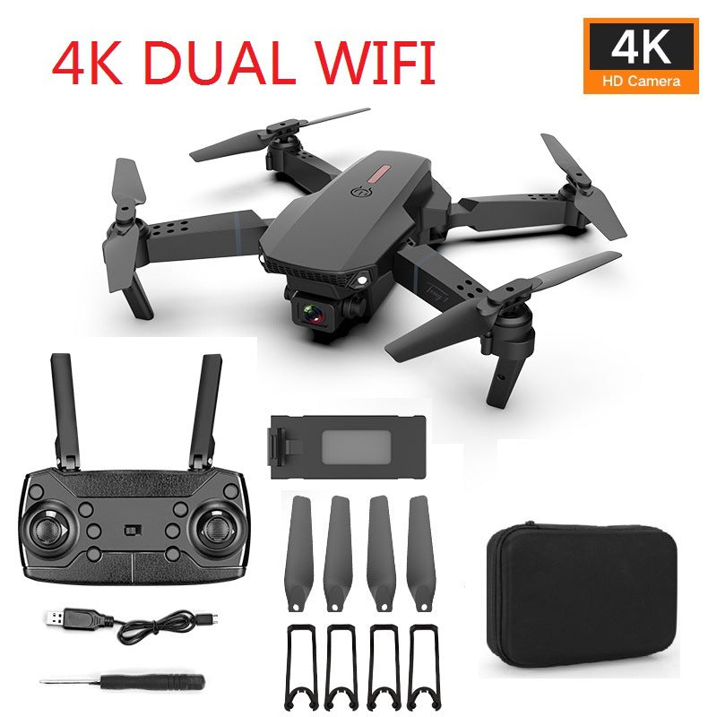 E88 Pro 4K Drone Camera, Foldable Mobile App Control Dual Camera For Adults and Kids