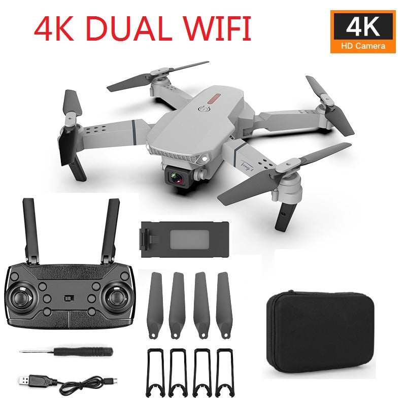E88 Pro 4K Drone Camera, Foldable Mobile App Control Dual Camera For Adults and Kids