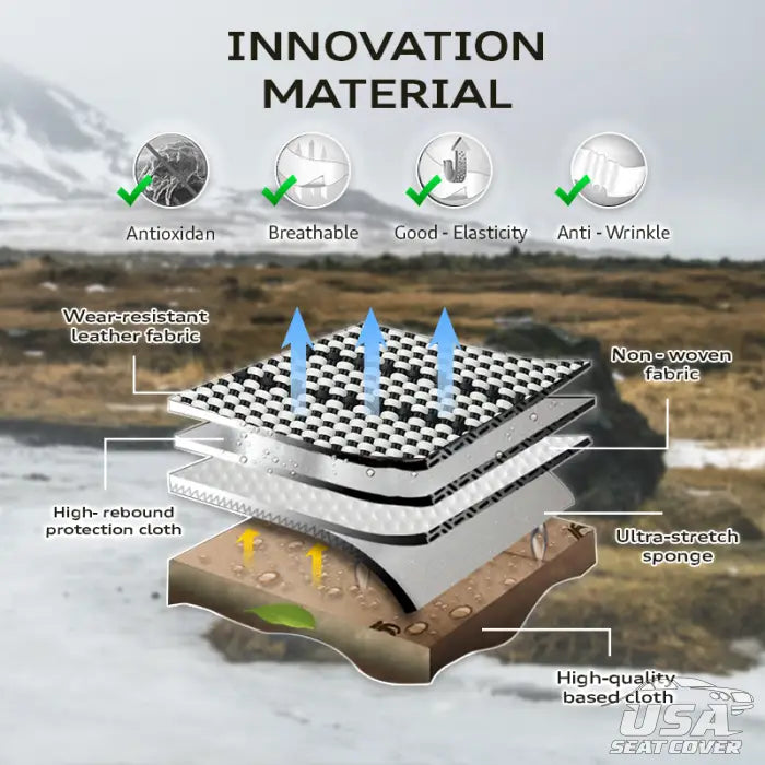 Au Nox 2023 Full Set Universal Breathable Waterproof Vehicle Leather Cover For Cars Suv