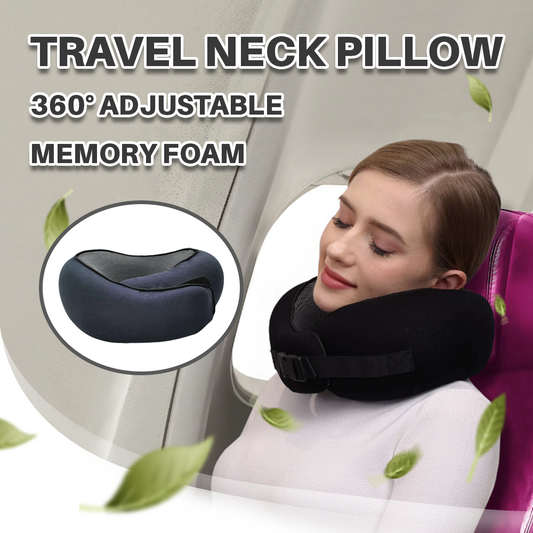 360° Adjustable Memory Foam Travel Neck pillow