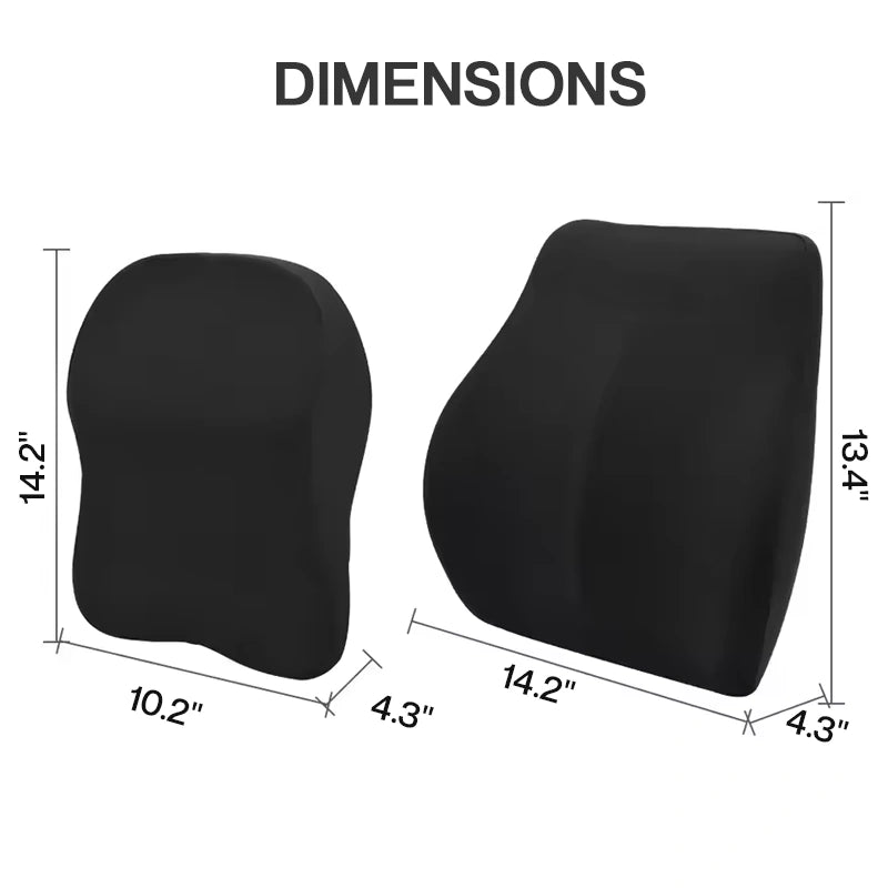 Nylux 2025 Ergofit Car Cushion – Breathable Memory Foam Support with Anti-Slip Base for All Vehicles
