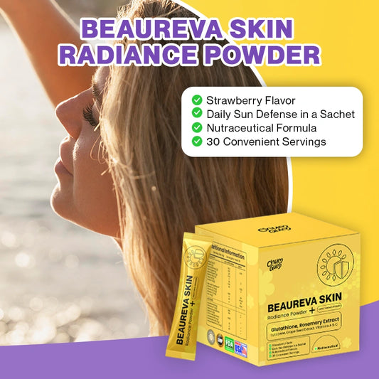 Beaureva Skin Radiance Powder | Inner Sunscreen & Daily Beauty Drink for UV Protection, Brightening & Anti-Aging Support
