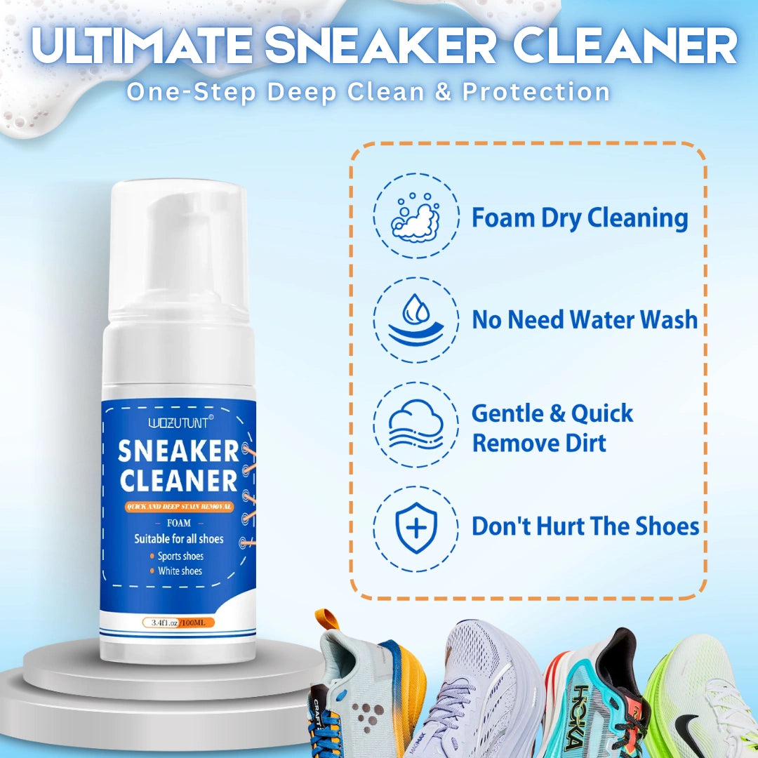 Power Sneaker Foam Cleaner – Advanced Dry Foam for Deep Clean, Brightening & Protection