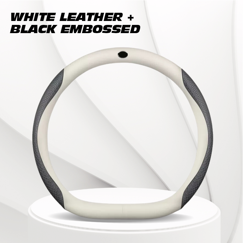 Zedd Breathable Anti Slip Leather Car Steering Wheel Cover Universal Fit