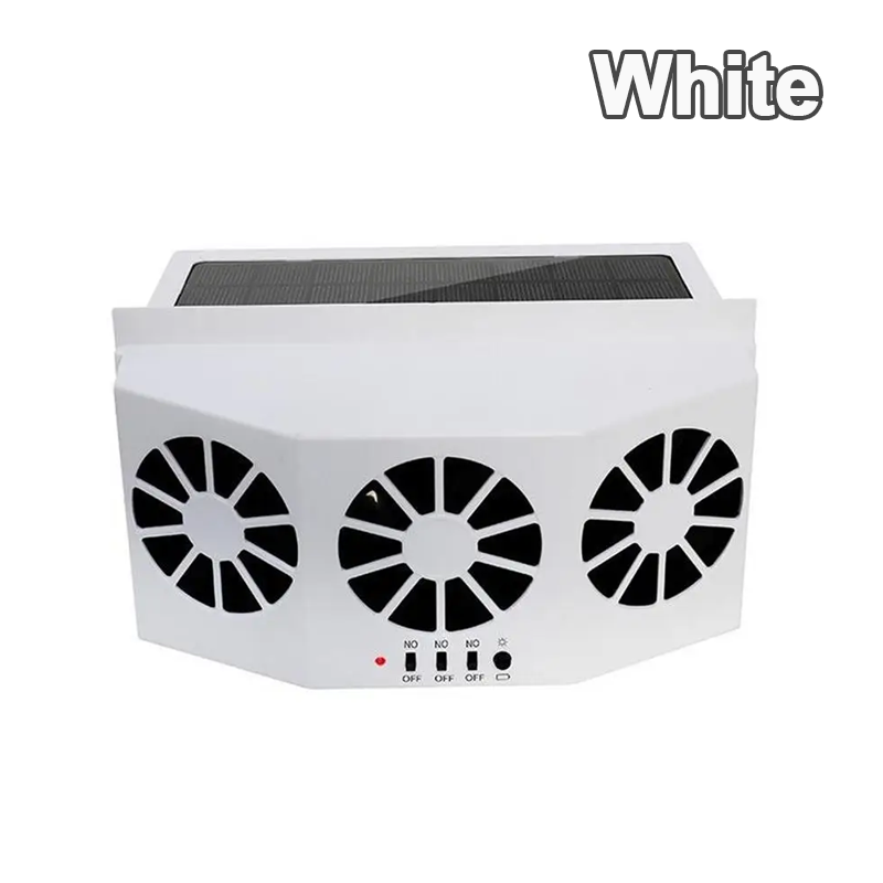 Solar Powered Energy Saving Air Vent Radiator Car Exhaust Fan