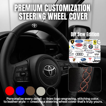 Premium Customization Steering Wheel Cover – DIY Sew Edition