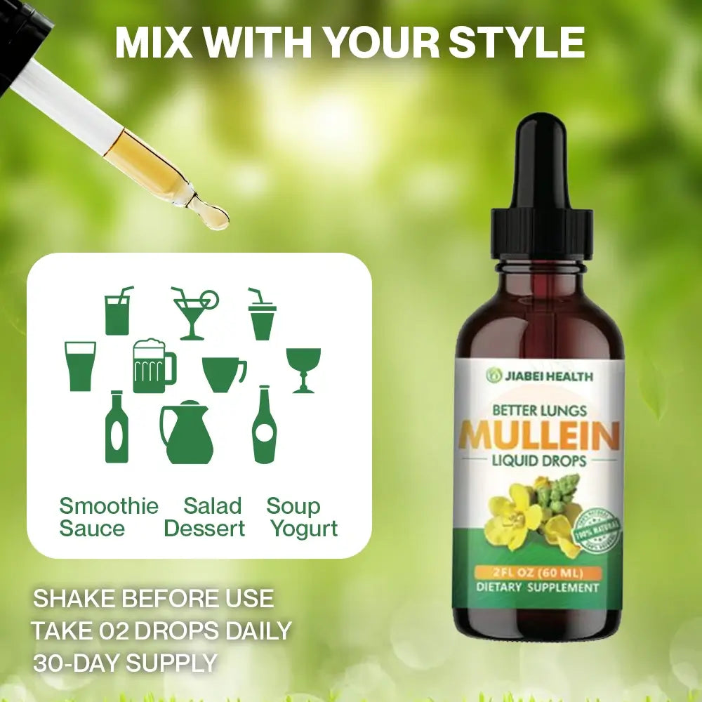 RespiraNatural Mullein - Premium Mullein Leaf Drops