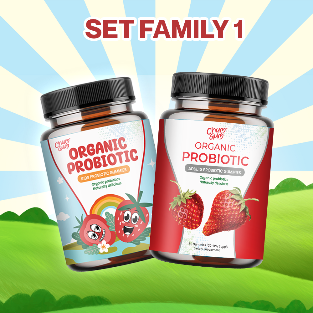 Organic Family Probiotics Combo – Strengthen Immunity, Support Digestion, Care for Family's Health