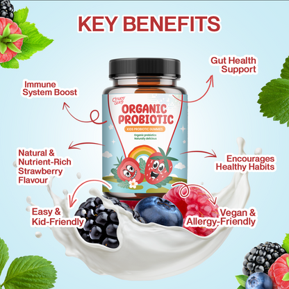 Organic KidCare Probiotics - Boosts Immunity, Balances Digestion, Protects Gut Health