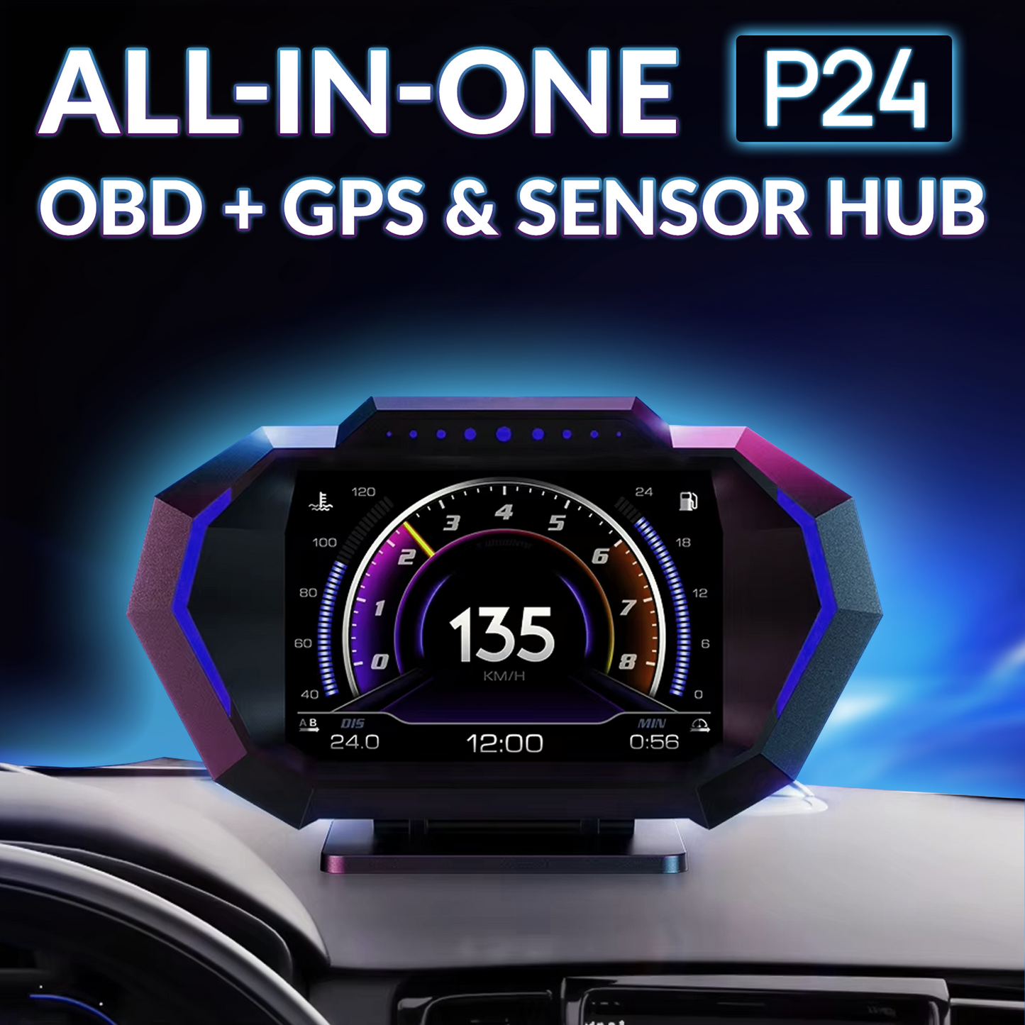 P24 - All-in-One OBD, GPS, and Sensor Hub for Real-Time Vehicle Monitoring