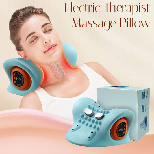 Cilious Therapist Neck Massager for Pain Relief | Electric Massage Pillow for Neck and Shoulder