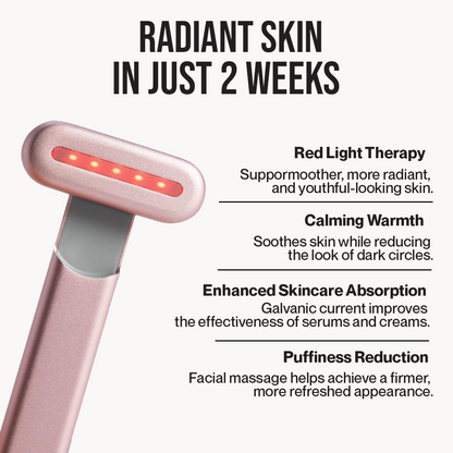 GlowRenew 4-in-1 Skincare Wand – Anti-Aging, Red Light Therapy, Puffiness & Wrinkle Reduction