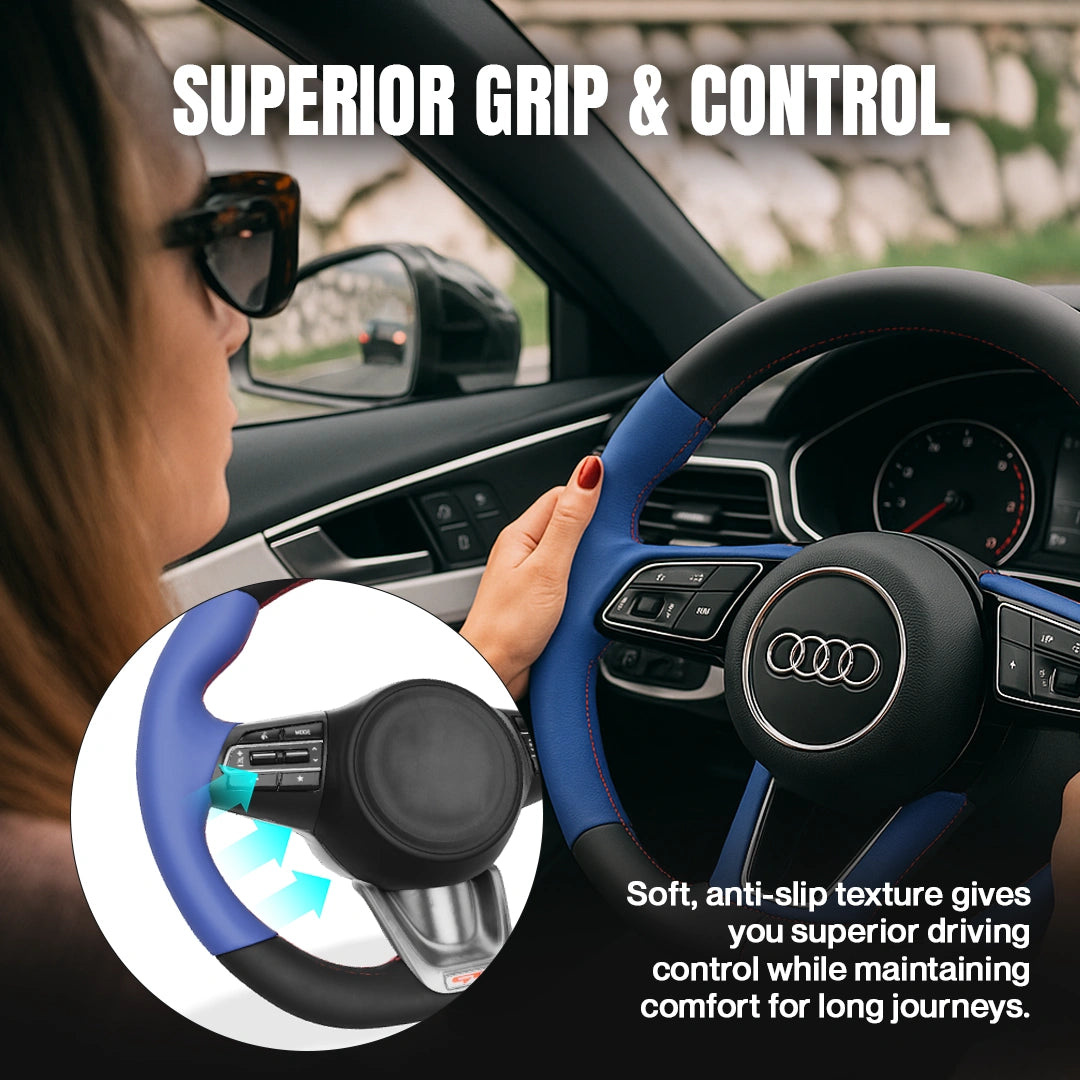 Premium Customization Steering Wheel Cover – DIY Sew Edition
