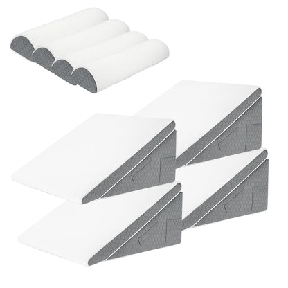Orthopedic Memory Foam 3-Piece Bed Wedge Pillow Set for Sleeping & Recovery