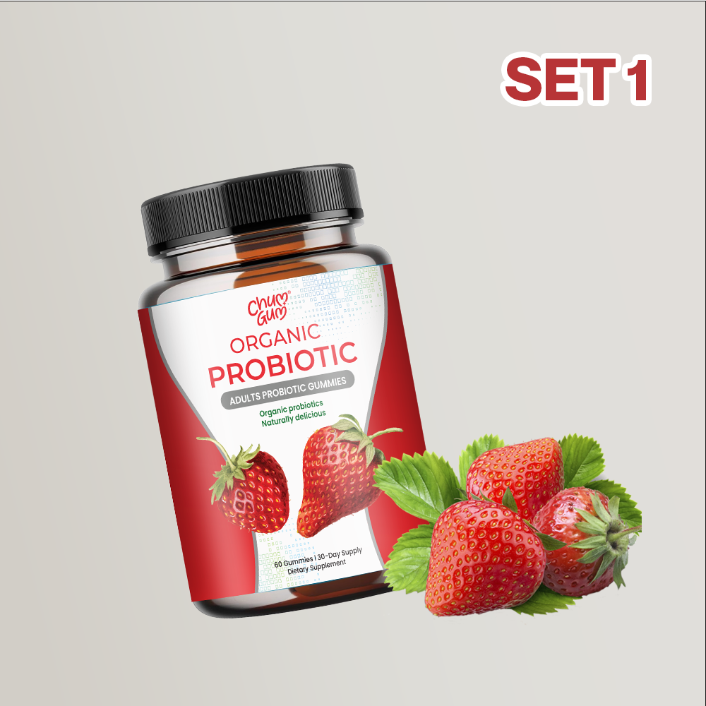 Organic Probiotic Gummies - Supports Digestion, Boosts Immunity, Enhances Skin Health & Aids Weight Management