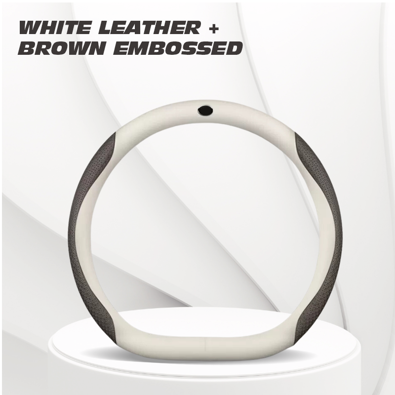 Zedd Breathable Anti Slip Leather Car Steering Wheel Cover Universal Fit