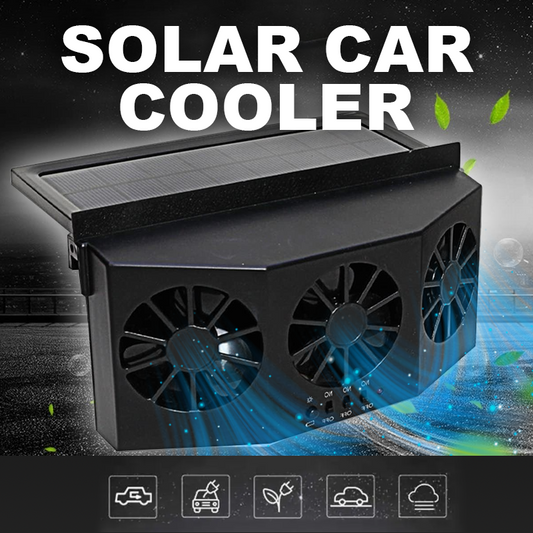 Solar Powered Energy Saving Air Vent Radiator Car Exhaust Fan