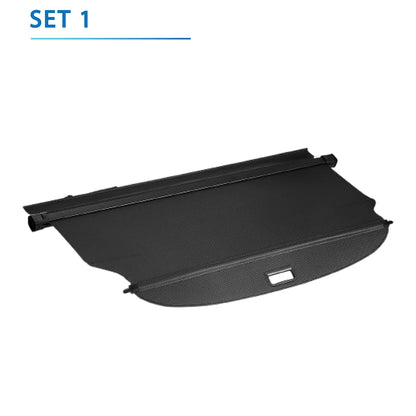 Universal Fit Rear Trunk Security Cover – Retractable Cargo Shade with Alloy Frame & PVC Material