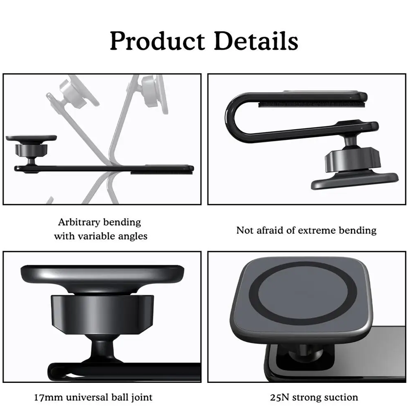 Magsafe Magnetic Car Phone Holder for iPhone 14 13 12 Pro Max Plus Mini Android All Phones