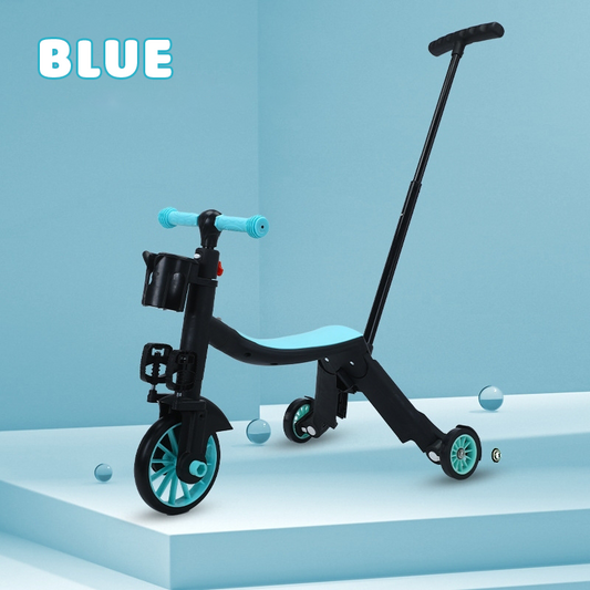 4 In 1 Kids Convertible Scooter/Tricycle/Balance Bike