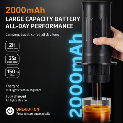Portable Electric Coffee Machine | Travel Self-Heating Coffee Maker with USB Charging