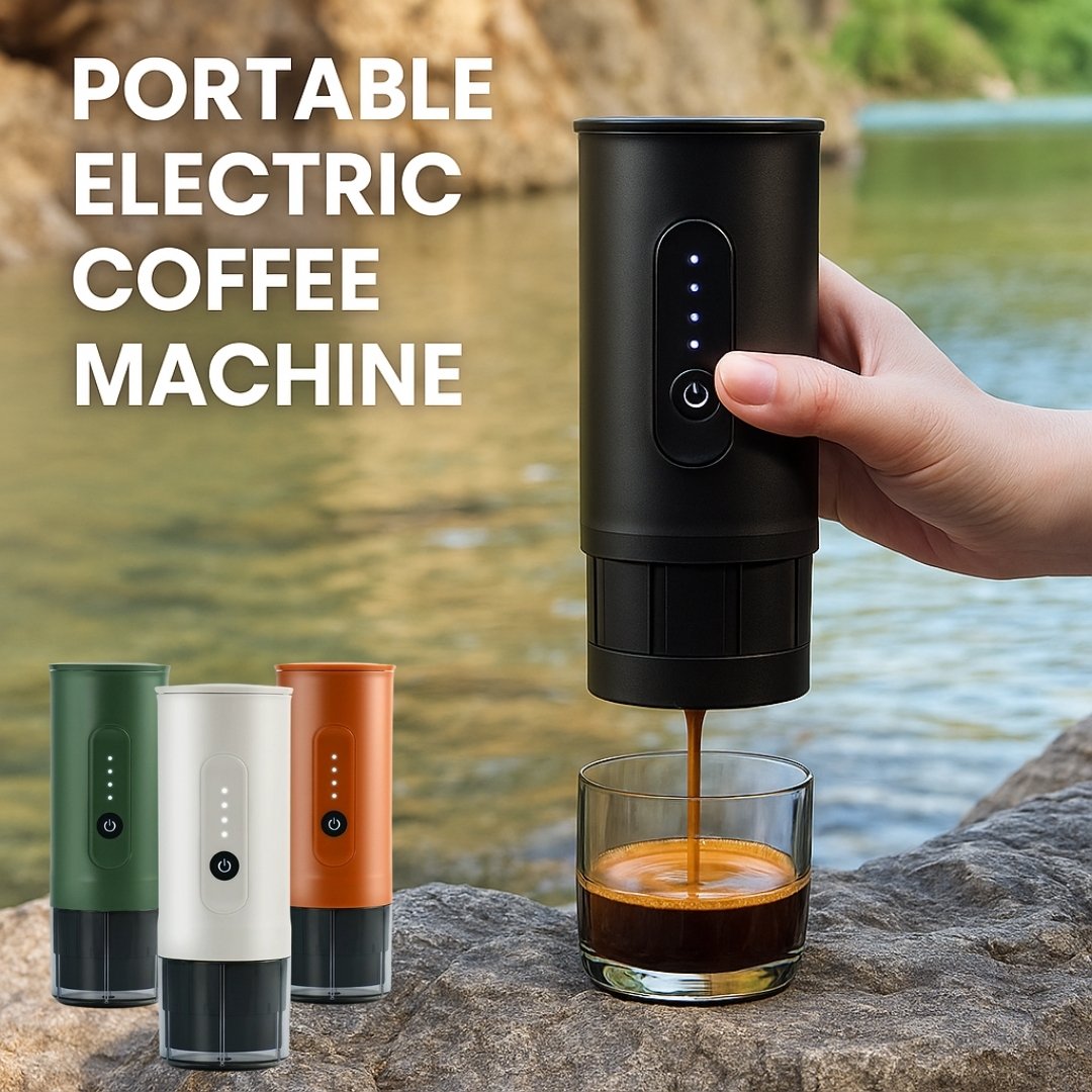 Portable Electric Coffee Machine | Travel Self-Heating Coffee Maker with USB Charging