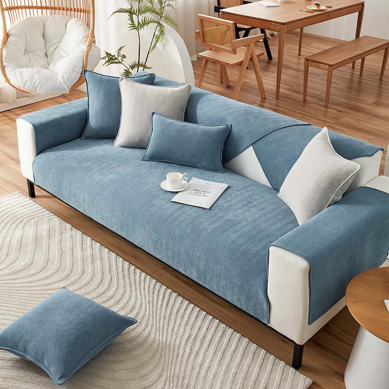 High Quality Non-Slip Anti-Scratch Chenille Fabric Furniture Protector Sofa Cover