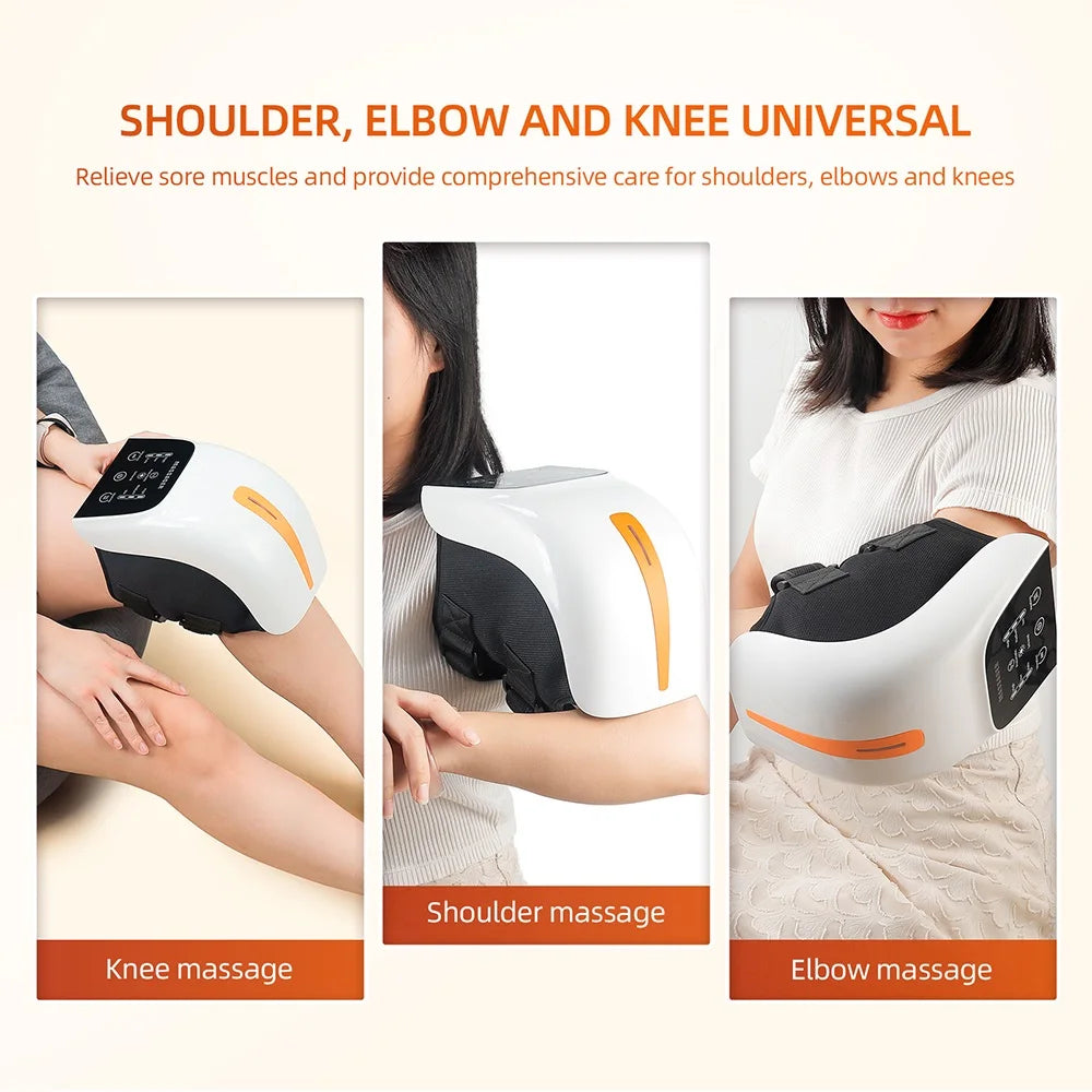 Wireless Airbag Pressure Joint Massager Heating Physiotherapy for Knee, Elbow, Shoulder Pain Relief