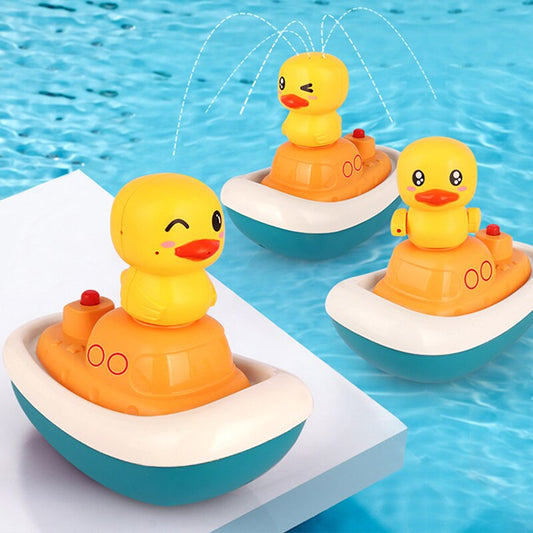 Electric Duck Water Pump Spray Baby Shower Head Faucet Bathroom Children Gift