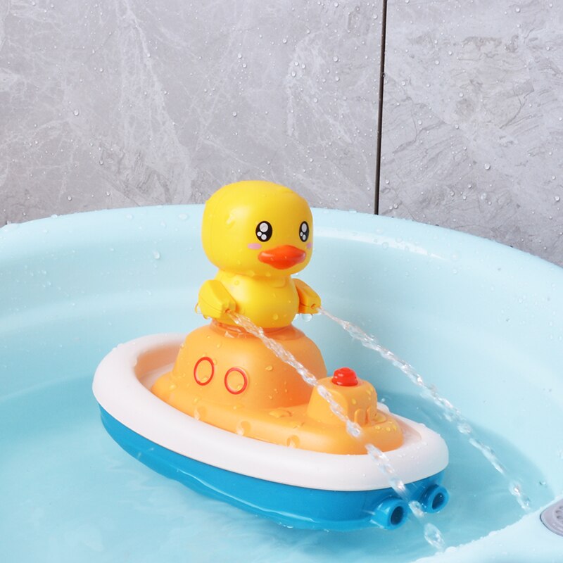 Electric Duck Water Pump Spray Baby Shower Head Faucet Bathroom Children Gift