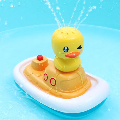 Electric Duck Water Pump Spray Baby Shower Head Faucet Bathroom Children Gift