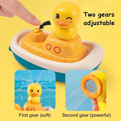 Electric Duck Water Pump Spray Baby Shower Head Faucet Bathroom Children Gift