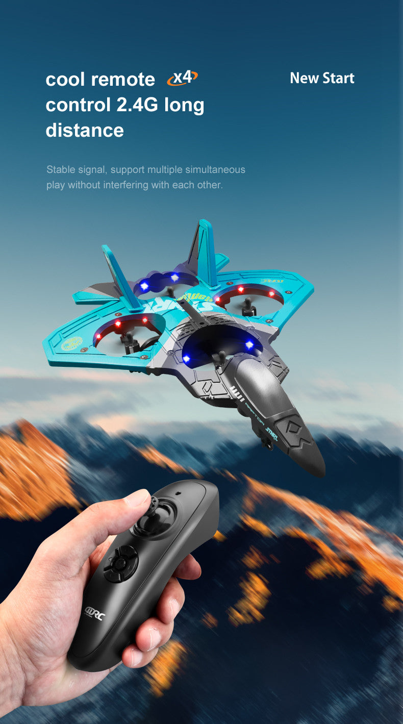 Glowires™ RC Plane V17 Remote Controlled Foam Aircraft for Boys