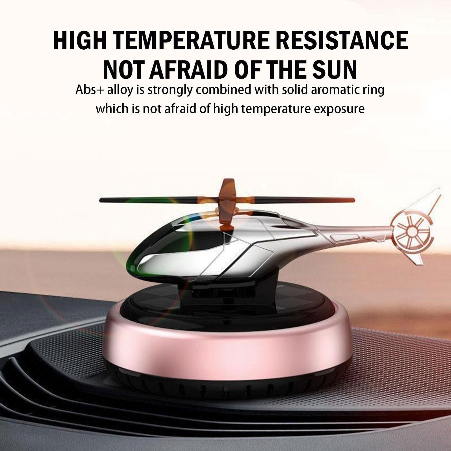 Glowires™ Solar-Powered Helicopter Car Air Freshener